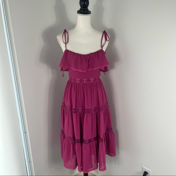 NEW Dress the Population Dream midi tiered dress - Picture 2 of 10